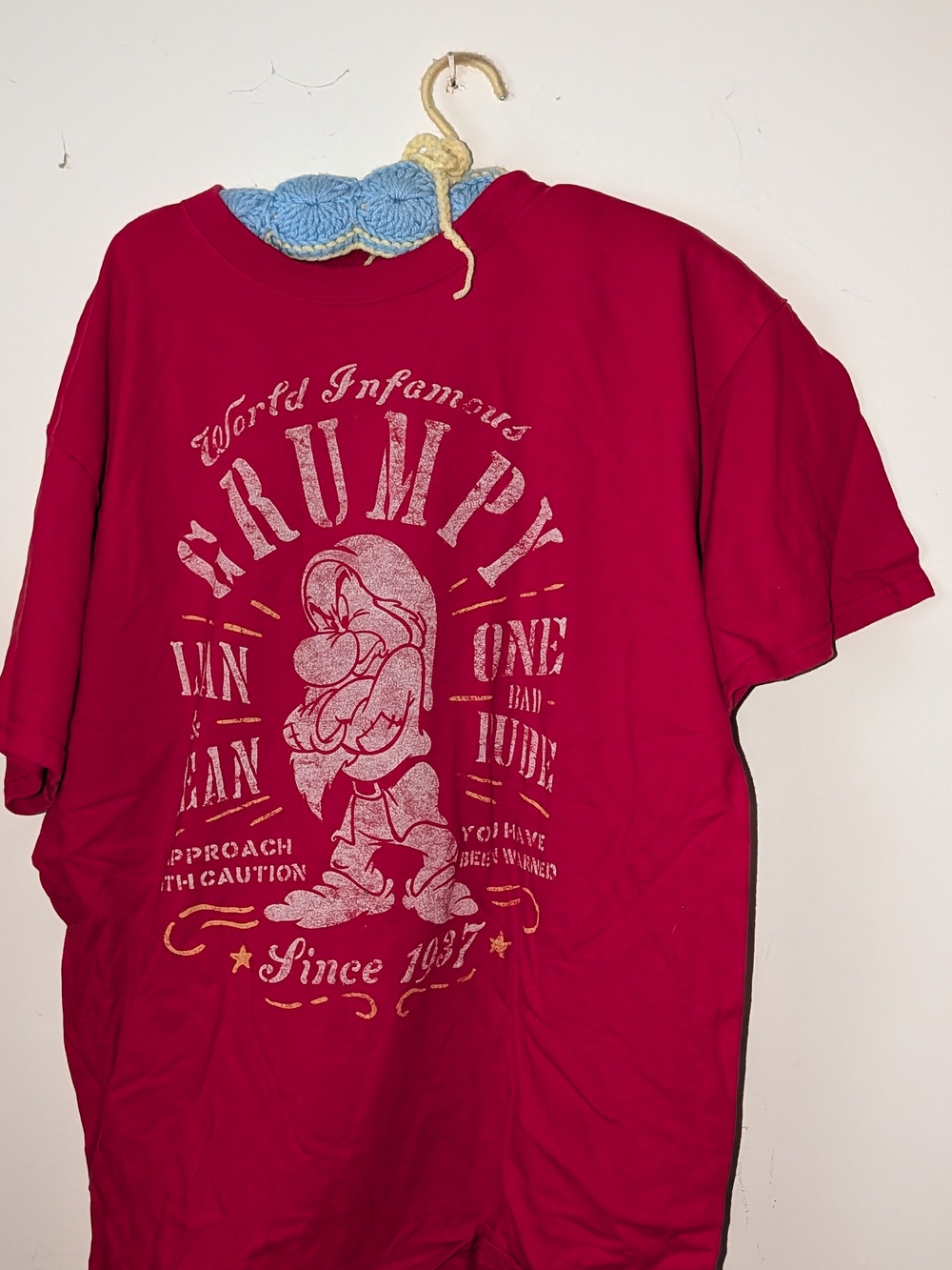 Red 'Grumpy' Graphic Kids Tee